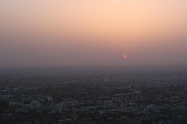 Sunset over Jaipur