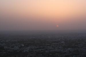 Sunset over Jaipur