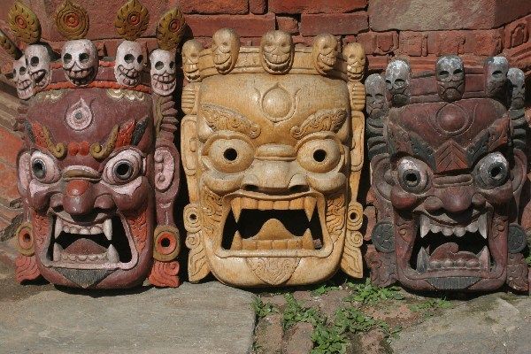 Masks for sale, Bhaktapur