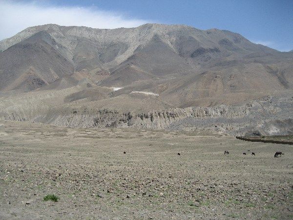 Arid landscape of Mustang