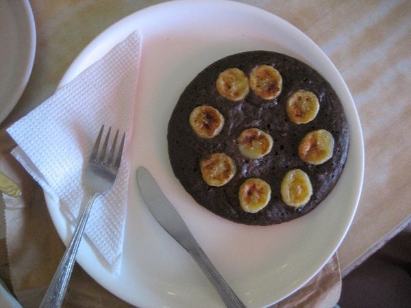 A black pancake in Dharamsala...