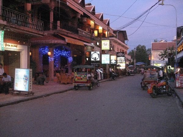 The aptly named Pub Street, Siem Reap