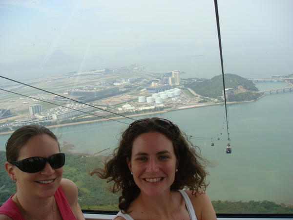 Steph and Robyn on the Ngong Ping 360