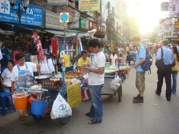 The scene on Khao San Road