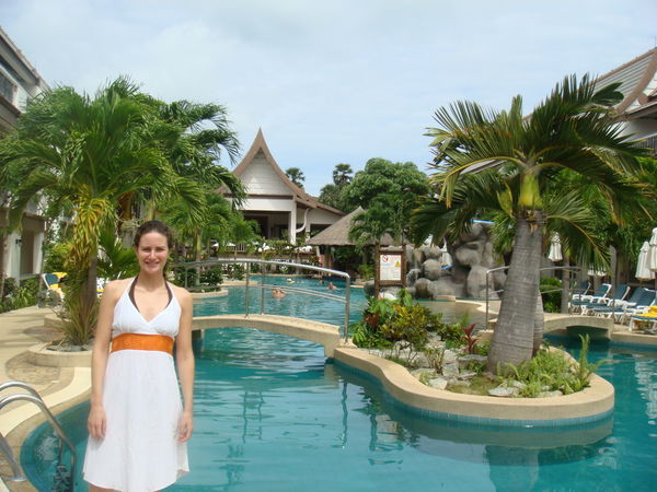 Our hotel pool on Kata Beach