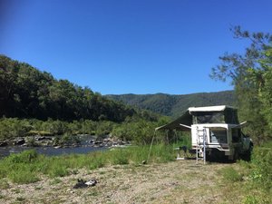 Our first camping trip in the new Rig Nymoida River