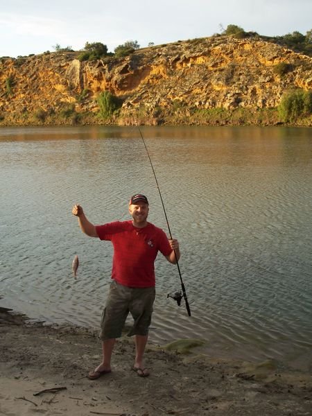 Our first fish on the Murray