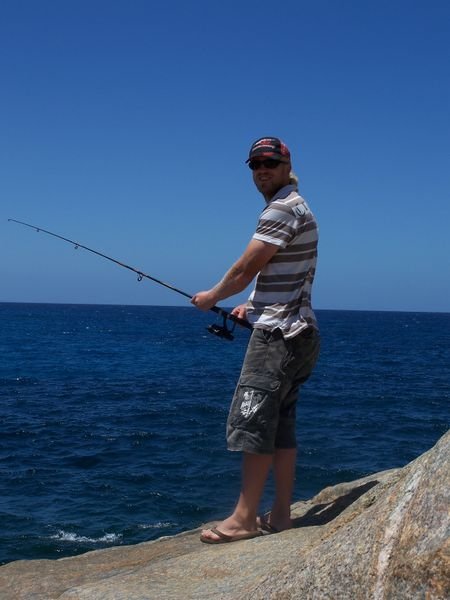 Fishing off Cheynes Rocks
