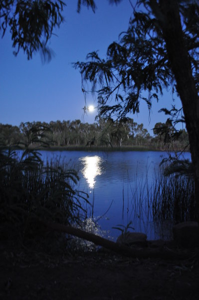 Full moon rising on Maitland River