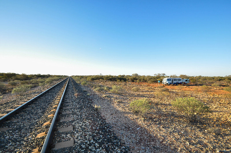 Camp on the Ghan line South of Marla