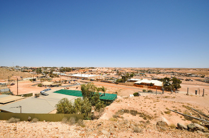 The town of Coober Pedy (20% above ground 80% under)
