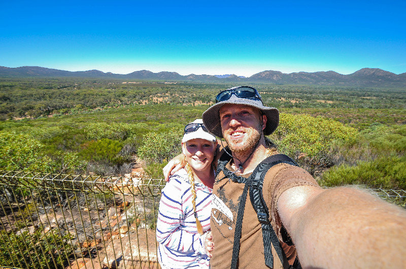 Views from Wangara Lookout overlooking Wilpena Pound