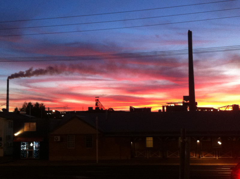 Pretty (but toxic) sunset Mt Isa