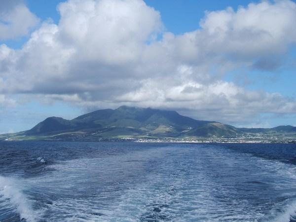 St Kitts from the sea