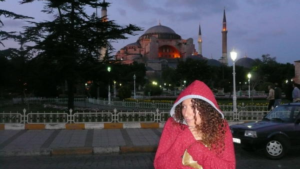In front of Agia Sophia