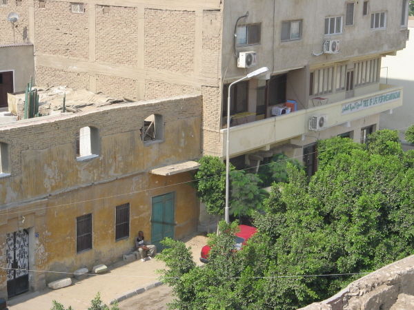 View of Giza from veranda