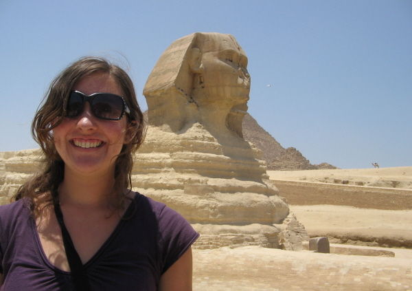 Me in front of the Sphinx
