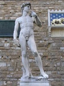 Mock David Statue