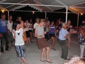 Learning to dance Greek Style!