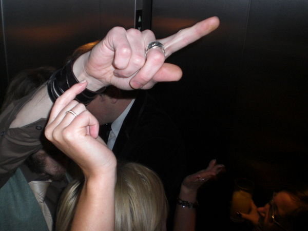 Party in the lift...