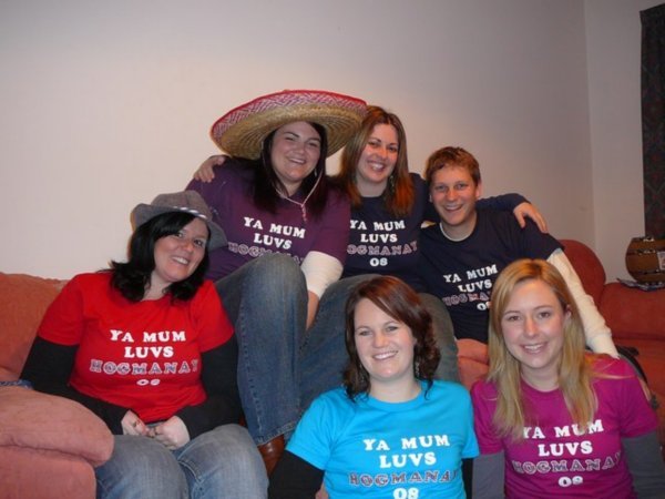 Us with our new t-shirts