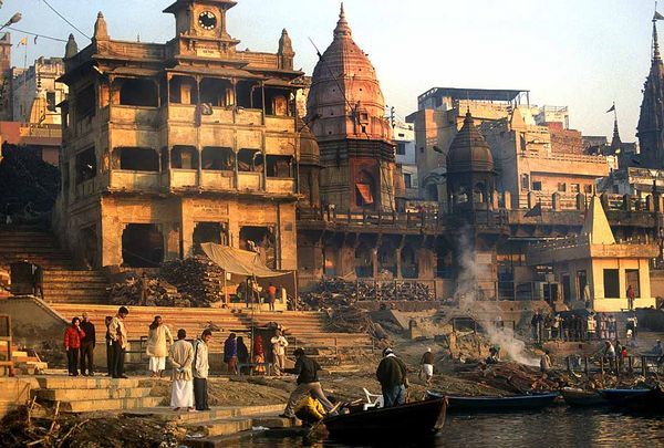 The Burning Ghats of Varanasi, India