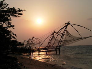 Fishing Net Sunset