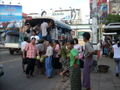 Pick-up en las calles de Yangon