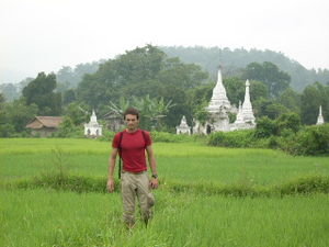 Pagoda entre los arrozales, Hsipaw