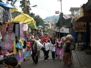 Calle principal de Darjeeling