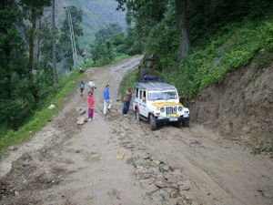 Trayecto en jeep por Sikkim