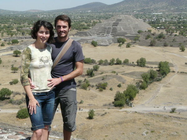 Piramide de  la Luna  en Teotihuacan 