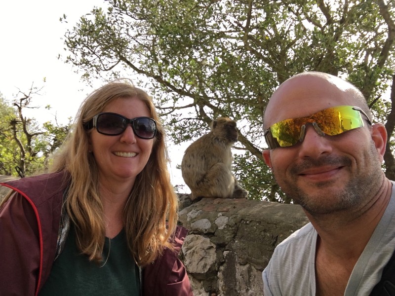 Selfie with Gibraltar monkey