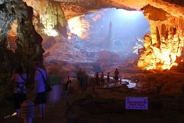 Inside Hang Sung Sot Cave