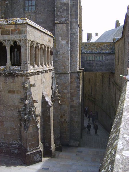 Walking up to the entrance of the Abbey