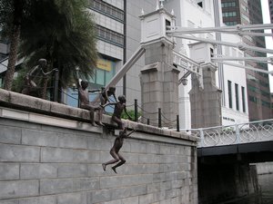 Jumping Statues