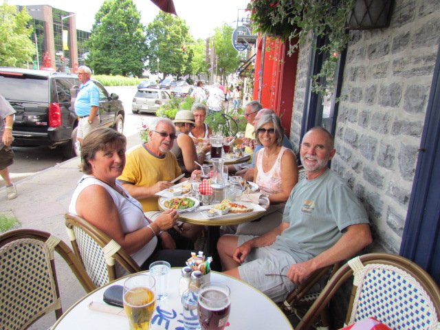 Lunch with friends in Quebec City