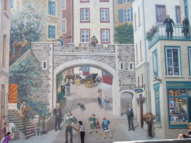 Painted Mural in Quebec City