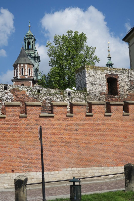 The fortified castle wall
