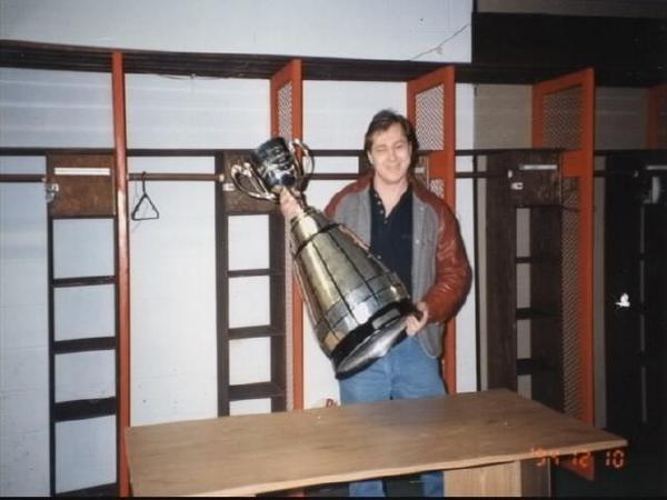 Greg with Grey Cup