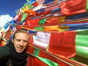 Me and prayer flags