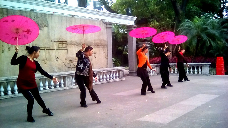 Dancing ladies in Guangzhou city