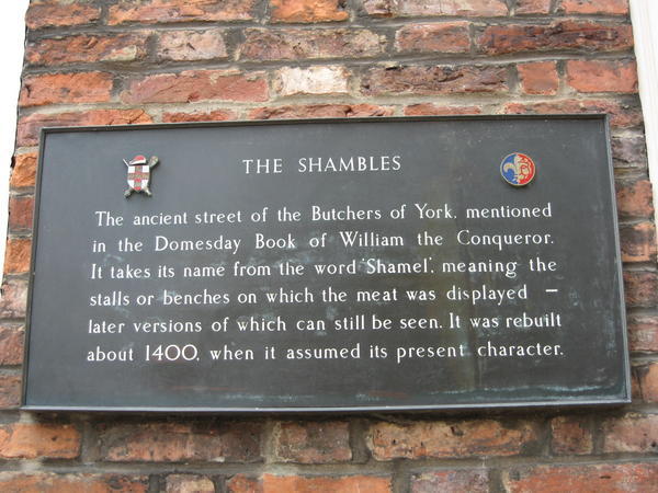 Sign for Shambles