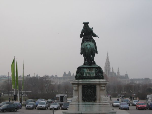 Looking out from Hofburg
