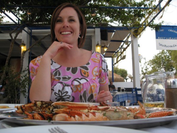 Stacey w/Lobster Dinner