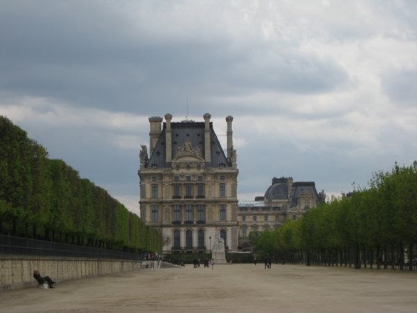 Louvre from Tuileries Garden