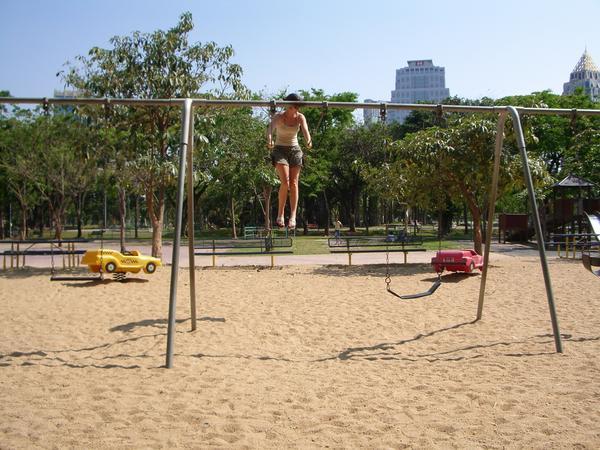 swing, Lumphini park, Bangkok