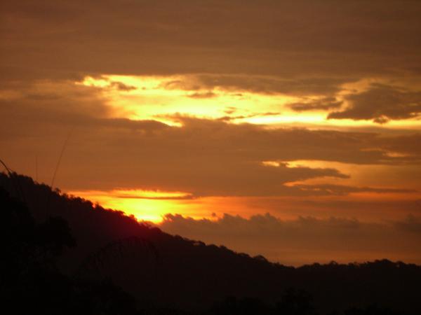 sun set from penang hill