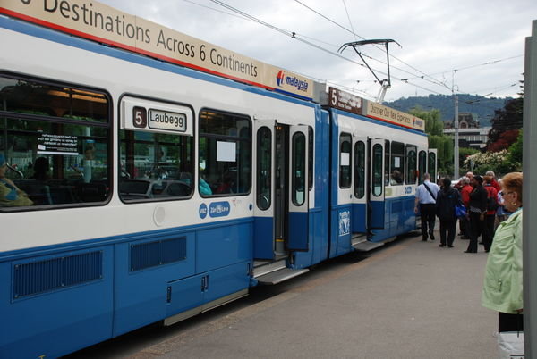 tram in Zurich
