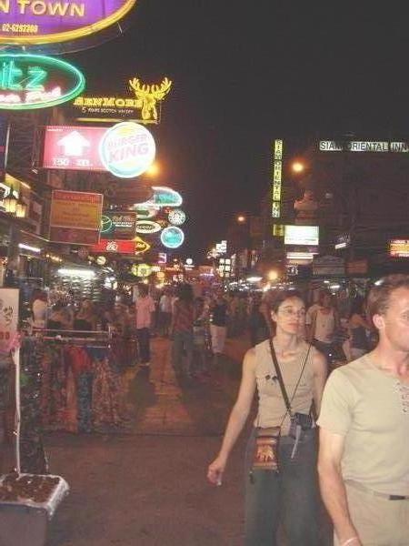 Khao San Road alive at night